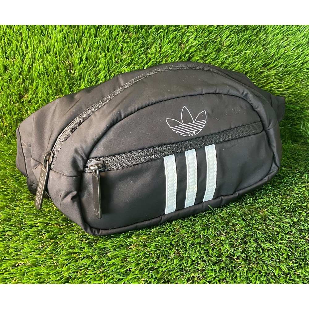 Adidas Originals Waist Bag Fanny‎ Pack Black 3-Stripes Trefoil Logo Crossbody